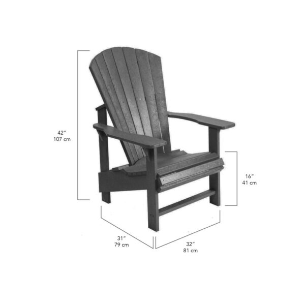 Upright Adirondack Chair - Image 6